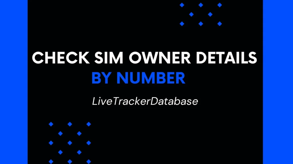 Check Sim Owner Details By Number